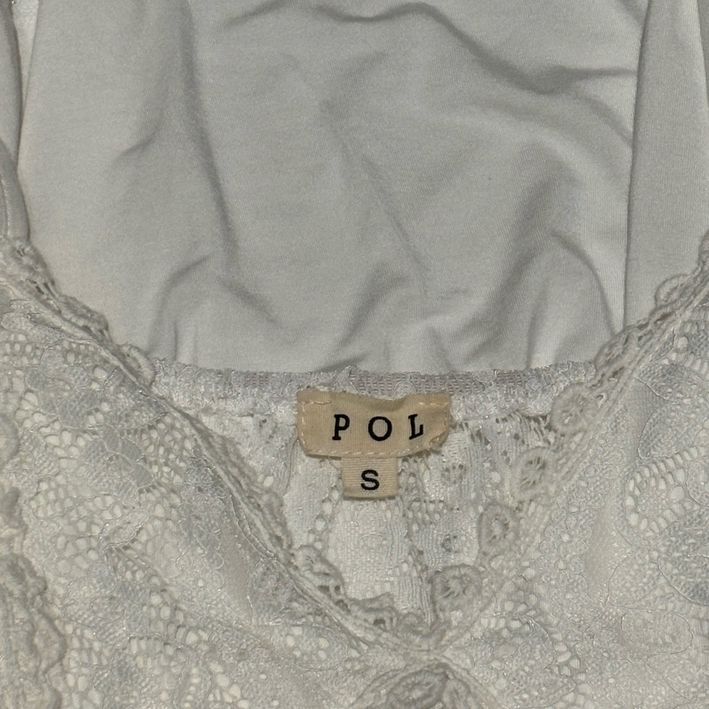 POL Cream Lace Camisole Top - Picture 5 of 5